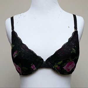 Badgley Mischka Floral Lace Bra 32C